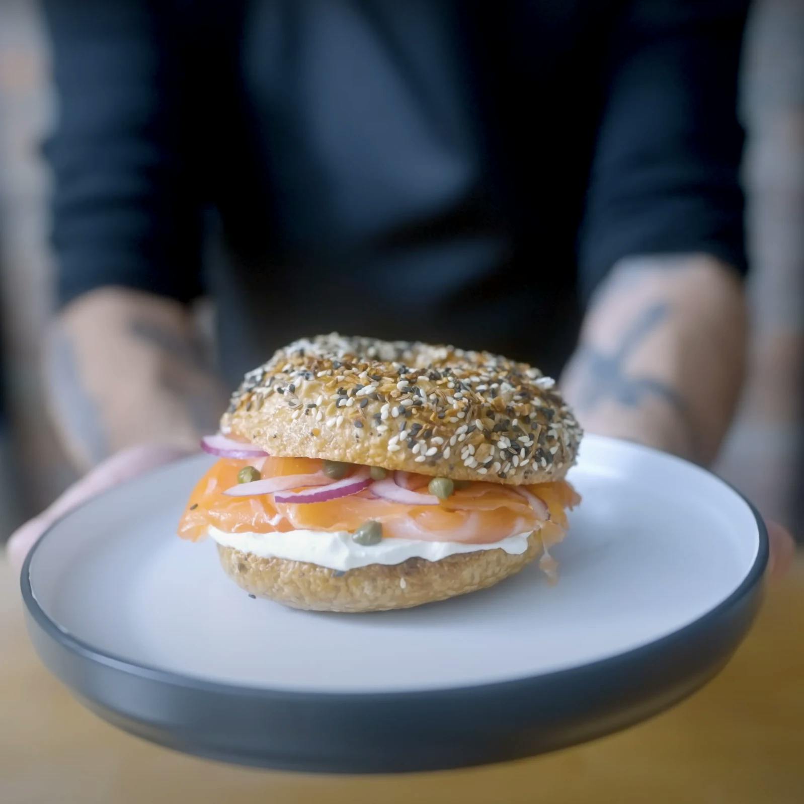 Everything Bagel with Lox Inspired By Mr. & Mrs. Smith