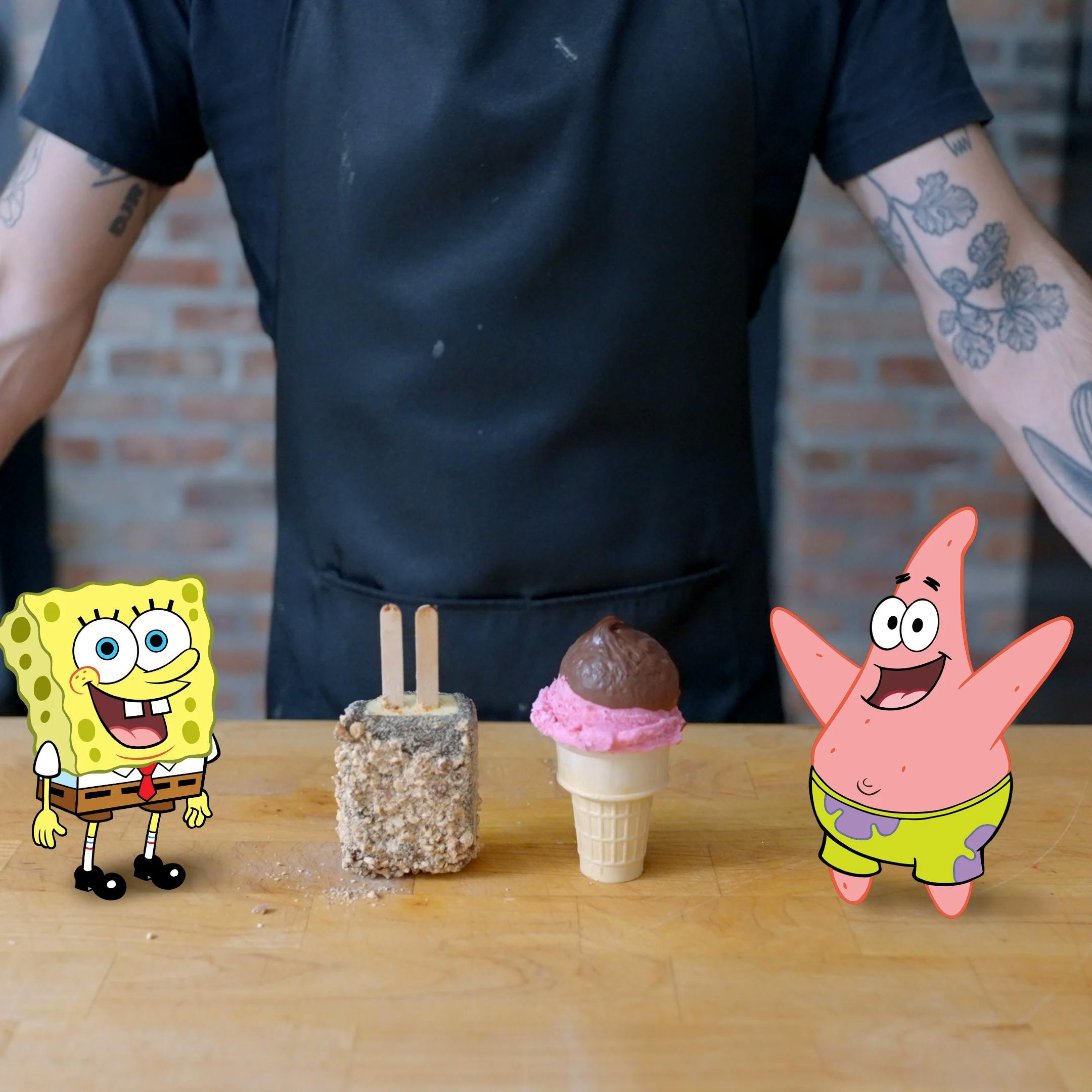 Spongebob and Patrick Ice Cream 